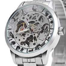 Load image into Gallery viewer, Winner W034 Automatic Mechanical Movement Hollow Out Men Watch with Stainless Steel Band