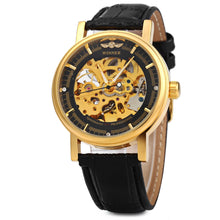 Load image into Gallery viewer, Winner W088 Hollow Out Mechanical Watch with Leather Strap for Male