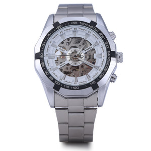 Winner W340 Stainless Steel Strap Automatic Mechanical Watch for Men