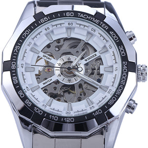 Winner W340 Stainless Steel Strap Automatic Mechanical Watch for Men