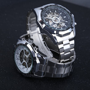 Winner W340 Stainless Steel Strap Automatic Mechanical Watch for Men