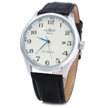 Load image into Gallery viewer, Winner W062 Men Automatic Mechanical Watch with Leather Band Date Display