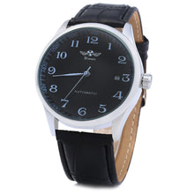 Load image into Gallery viewer, Winner W062 Men Automatic Mechanical Watch with Leather Band Date Display