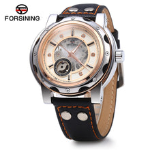 Load image into Gallery viewer, Forsining Self-Winding Auto Mechanical Leather Wrist Watch for Men 30m Water Resistance