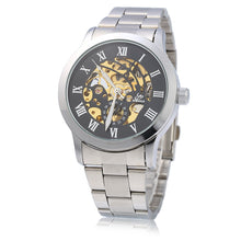 Load image into Gallery viewer, SHENHUA CGX 06 Male Automatic Mechanical Watch Hollow-out Dial Stainless Steel Band Wristwatch