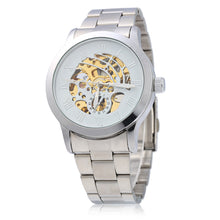 Load image into Gallery viewer, SHENHUA CGX 06 Male Automatic Mechanical Watch Hollow-out Dial Stainless Steel Band Wristwatch