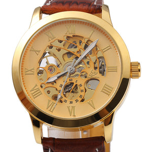 SHENHUA CGX 06 Male Automatic Mechanical Watch Hollow-out Dial Stainless Steel Band Wristwatch