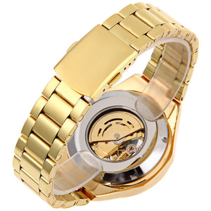 Sewor SWQ18 Retro Male Mechanical Hand Wind Watch Roman Numerals Display Wristwatch