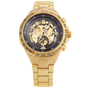 Sewor SWQ18 Retro Male Mechanical Hand Wind Watch Roman Numerals Display Wristwatch