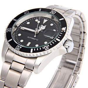 Sewor SWQ26 Male Automatic Self Wind Mechanical Watch Date Display Luminous Pointer Wristwatch