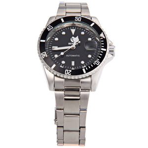 Sewor SWQ26 Male Automatic Self Wind Mechanical Watch Date Display Luminous Pointer Wristwatch