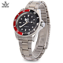 Load image into Gallery viewer, Sewor SWQ26 Male Automatic Self Wind Mechanical Watch Date Display Luminous Pointer Wristwatch