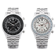 Load image into Gallery viewer, JARAGAR J014 Men Automatic Mechanical Watch Three Working Sub-dials Wristwatch