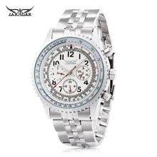 Load image into Gallery viewer, JARAGAR J014 Men Automatic Mechanical Watch Three Working Sub-dials Wristwatch