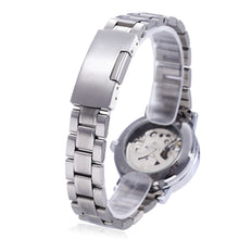 Load image into Gallery viewer, Winner F120524 Female Auto Mechanical Watch Luminous Pointer Hollow-out Back Cover Wristwatch