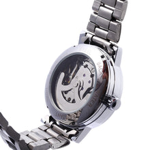 Load image into Gallery viewer, Winner F120524 Female Auto Mechanical Watch Luminous Pointer Hollow-out Back Cover Wristwatch