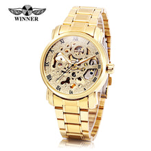 Load image into Gallery viewer, Winner F1205217 Male Auto Mechanical Watch Hollow-out Dial Daily Water Resistance Luminous Wristwatch