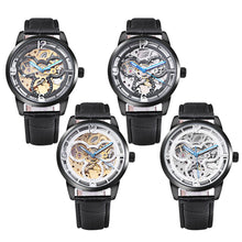 Load image into Gallery viewer, Winner 275 Male Auto Mechanical Watch Wheel Pattern Dial Luminous Men Wristwatch