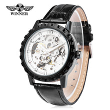 Load image into Gallery viewer, Winner 047 Male Automatic Mechanical Watch Luminous Transparent Movt Men Wristwatch