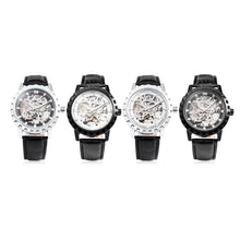 Load image into Gallery viewer, Winner 047 Male Automatic Mechanical Watch Luminous Transparent Movt Men Wristwatch