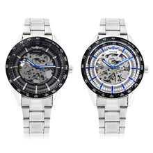 Load image into Gallery viewer, Winner 172 Men Automatic Mechanical Watch Luminous Hollow Movt Wristwatch for Men