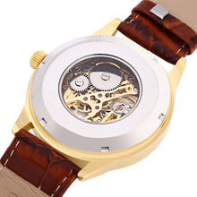 Load image into Gallery viewer, SEWOR SW031 Mechanical Hollow Dial Male Watch Leather Band Luminous Men Wristwatch