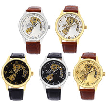 Load image into Gallery viewer, SEWOR SW031 Mechanical Hollow Dial Male Watch Leather Band Luminous Men Wristwatch