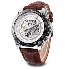 Load image into Gallery viewer, Winner 427 Male Auto Mechanical Watch Luminous Leather Band Wristwatch for Men