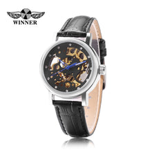 Load image into Gallery viewer, Winner H036L Women Auto Mechanical Rhinestone Watch