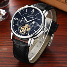 Load image into Gallery viewer, GUANQIN GJ16036 Men Auto Mechanical Watch Chronograph Moon Phase Luminous Wristwatch