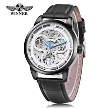 Load image into Gallery viewer, Winner 275 Male Auto Mechanical Watch Wheel Pattern Dial Luminous Men Wristwatch