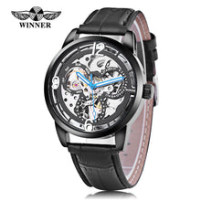 Load image into Gallery viewer, Winner 275 Male Auto Mechanical Watch Wheel Pattern Dial Luminous Men Wristwatch