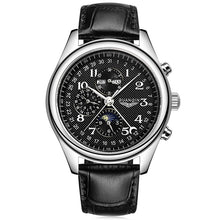 Load image into Gallery viewer, GUANQIN GQ20022 Male Auto Mechanical Watch Moon Phase Calendar 24 Hours System Men Wristwatch